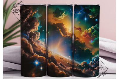 Cosmic Nebula Sky 20oz Tumbler Wrap Sublimation sassyprint 