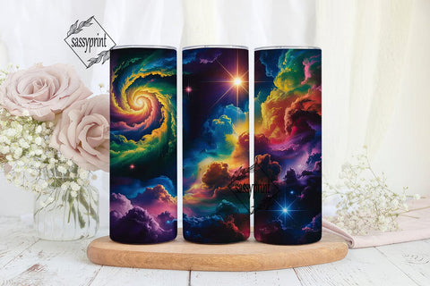 Cosmic Nebula Sky 20oz Tumbler Wrap Sublimation sassyprint 