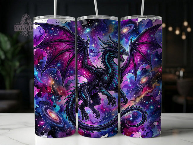 Cosmic Neon Dragon 20oz Tumbler, Cosmic Neon Dragon, Neon Dragon Tumbler, Cosmic Dragon PNG, Neon Dragon PNG, Cosmic Neon Tumbler, Dragon Tumbler Wrap, 20oz Tumbler Wrap Sublimation SvggirlplusArt 
