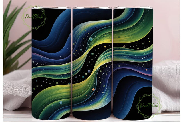 Cosmic Shimmer Abstract 20oz Tumbler Sublimation PixelChick 