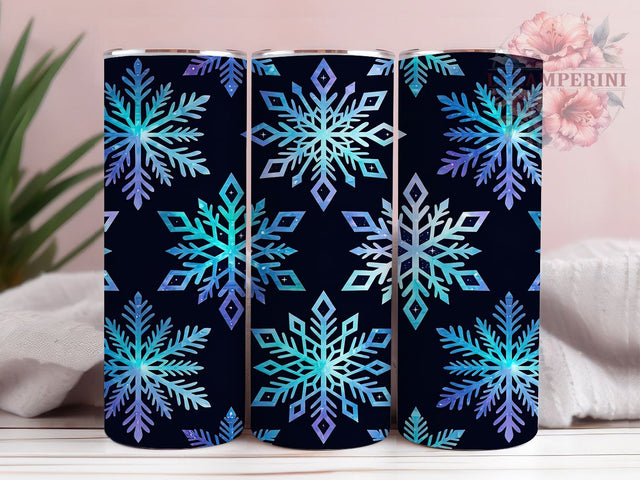 Cosmic Snowflake 20oz Tumbler, Cosmic Snowflake, Snowflake Tumbler, Cosmic Tumbler, 20oz Tumbler, Galaxy Snowflake, Winter Tumbler, Tumbler Wrap Sublimation Li Zamperini 