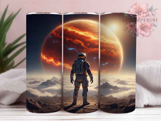 Cosmic Space Astronaut Tumbler, Galaxy Explorer Wrap, 20oz Tumbler Sublimation, Cosmic Sci-Fi Design, Outer Space Sublimation, Futuristic Astronaut Tumbler, Celestial Journey Wrap Sublimation Li Zamperini 