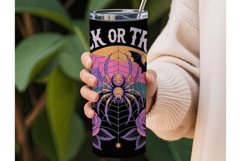 Cosmic Spider Halloween 20oz Tumbler Sublimation DesignSVG 