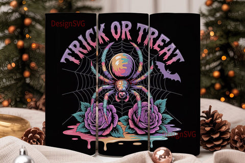 Cosmic Spider Halloween 20oz Tumbler Sublimation DesignSVG 