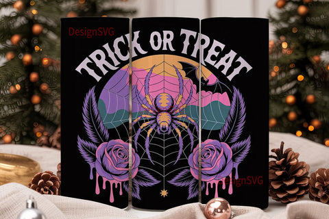 Cosmic Spider Halloween 20oz Tumbler Sublimation DesignSVG 
