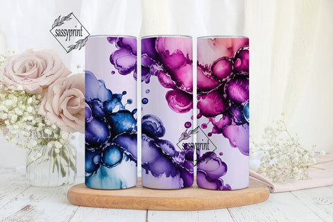 Cosmic Watercolor Abstract 20oz Tumbler Sublimation sassyprint 