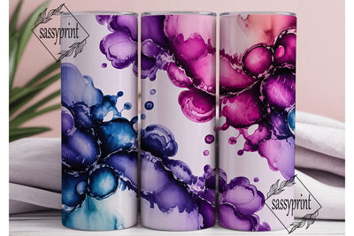Cosmic Watercolor Abstract 20oz Tumbler Sublimation sassyprint 