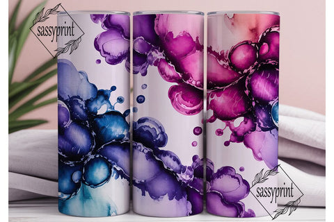 Cosmic Watercolor Abstract 20oz Tumbler Sublimation sassyprint 