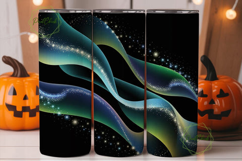 Cosmic Waves 20oz Tumbler Wrap Sublimation PixelChick 