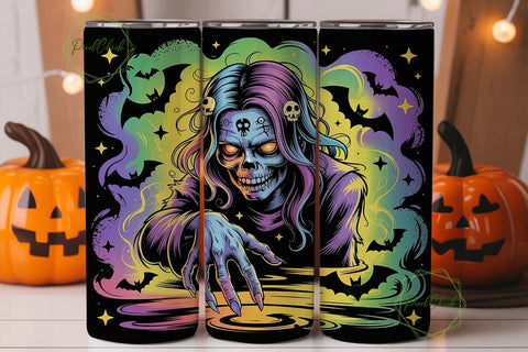 Cosmic Zombie 20oz Tumbler Wrap Sublimation PixelChick 
