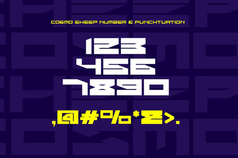 Cosmo Sheep - Futuristic Font Font Mozzatype 