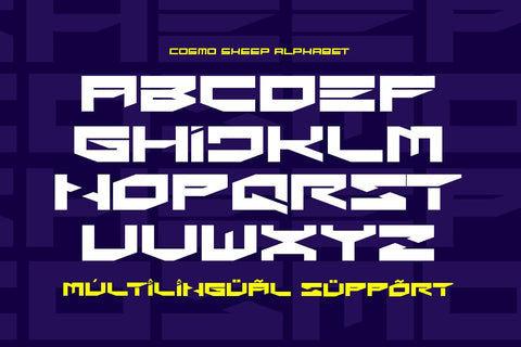 Cosmo Sheep - Futuristic Font Font Mozzatype 