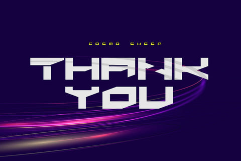 Cosmo Sheep - Futuristic Font Font Mozzatype 