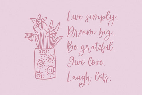 Cottage Charm Script Font Beck McCormick 
