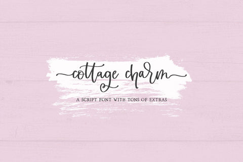 Cottage Charm Script Font Beck McCormick 