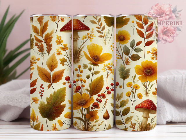 Cottagecore Mushroom Nature Tumbler, Mushroom Tumbler, Nature Tumbler, 20oz Sublimation, Rustic Tumbler, Boho Tumbler, Mushroom Design Tumbler Sublimation Li Zamperini 