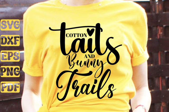Cotton Tails And Bunny Trails SVG nirmal108roy 