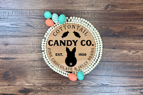Cottontail Candy Co - Easter Farmhouse Sign SVG SVG CraftLabSVG 