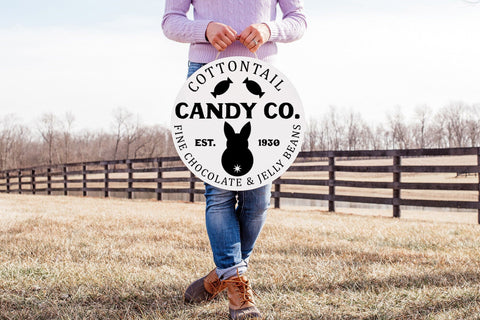 Cottontail Candy Co - Easter Farmhouse Sign SVG SVG CraftLabSVG 