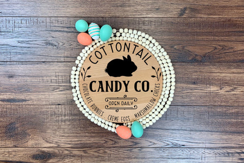 Cottontail Candy Co | Farmhouse Easter Sign SVG SVG CraftLabSVG 