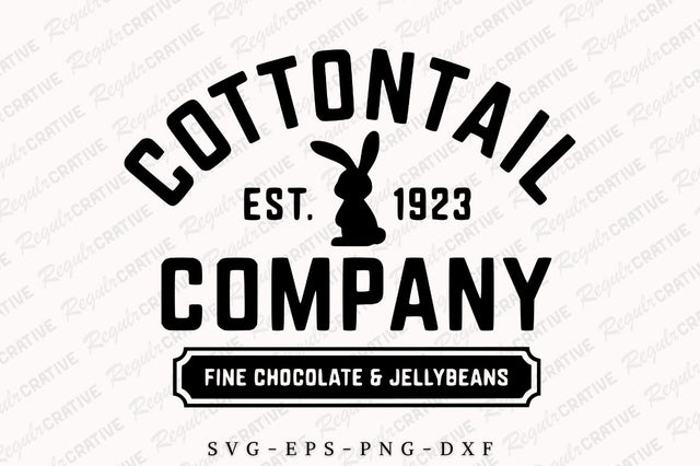 Cottontail Candy Company SVG Design SVG Regulrcrative 