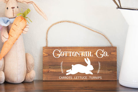 Cottontail Co SVG I Farmhouse Easter Sign SVG I Easter SVG SVG Happy Printables Club 