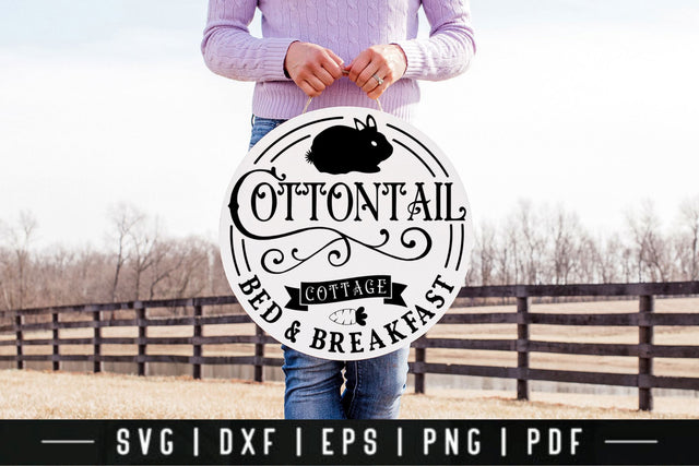Cottontail Cottage, Farmhouse Easter Sign SVG SVG CraftLabSVG 