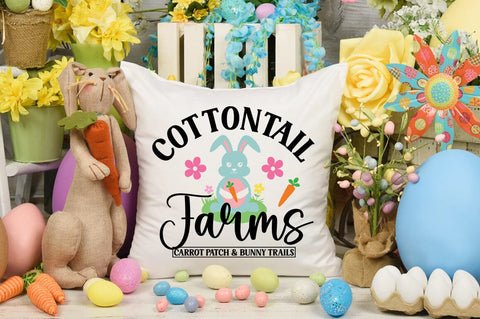 Cottontail Farms Carrot & Bunny Trails SVG Design SVG Designangry 
