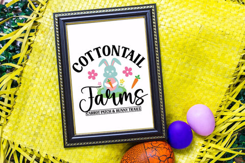 Cottontail Farms Carrot & Bunny Trails SVG Design SVG Designangry 