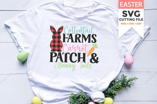 Cottontail Farms Carrot Patch Bunny Tails SVG Design SVG Designangry 