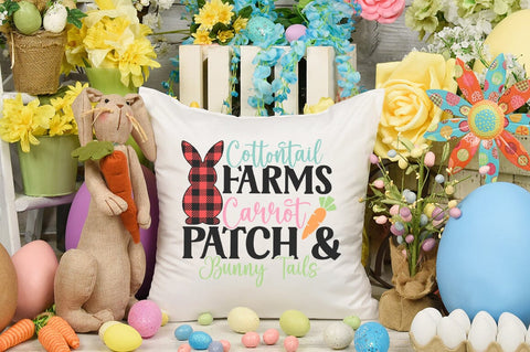 Cottontail Farms Carrot Patch Bunny Tails SVG Design SVG Designangry 