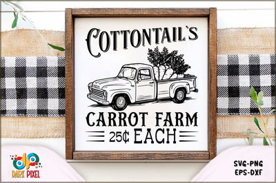 Cottontail's carrot farm 25c each SVG Sublimation Shetara Begum 