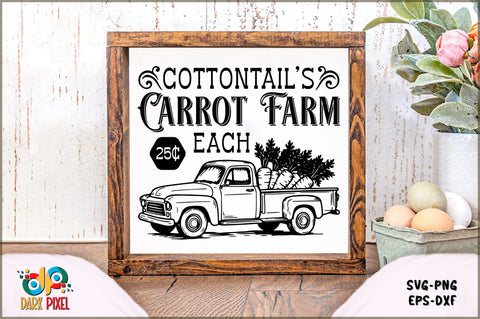 Cottontail's carrot farm 25c each SVG Sublimation Shetara Begum 