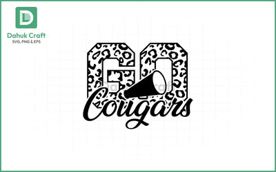 Cougars Cheer SVG – Leopard Spirit SVG PNG & EPS V1 SVG dahukdesign 