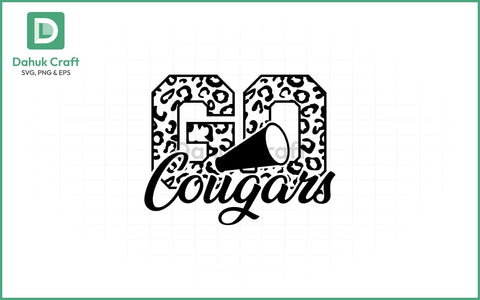 Cougars Cheer SVG – Leopard Spirit SVG PNG & EPS V1 SVG dahukdesign 