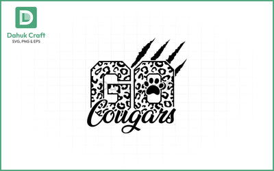 Cougars Cheer SVG – Leopard Spirit SVG PNG & EPS V4 SVG dahukdesign 