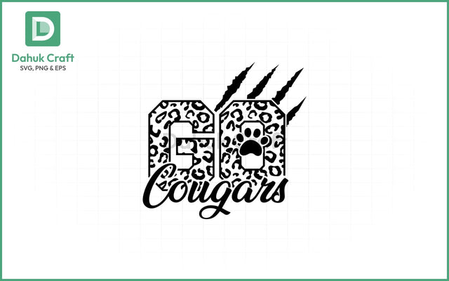 Cougars Cheer SVG – Leopard Spirit SVG PNG & EPS V4 SVG dahukdesign 