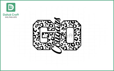 Cougars Cheer SVG – Leopard Spirit SVG PNG & EPS V5 SVG dahukdesign 