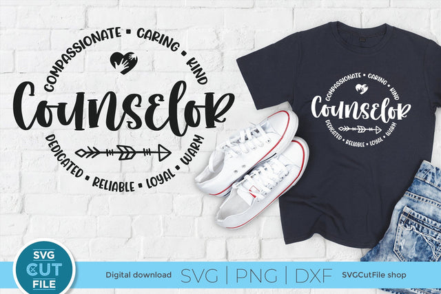 Counselor svg with Round Circle words SVG SVG Cut File 