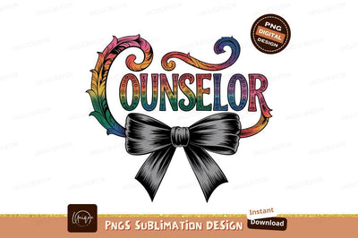 Counselor Text Design Sublimation Png Image Sublimation Designangry 