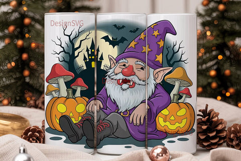 Count Gnomula 20oz Tumbler Wrap Sublimation DesignSVG 