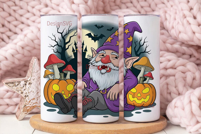 Count Gnomula 20oz Tumbler Wrap Sublimation DesignSVG 