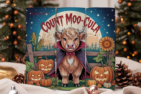 Count Moocula Halloween 20oz Tumbler Sublimation DesignSVG 