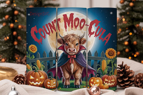 Count Moocula Halloween 20oz Tumbler Sublimation DesignSVG 