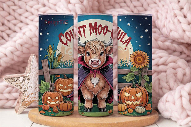 Count Moocula Halloween 20oz Tumbler Sublimation DesignSVG 