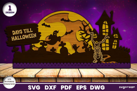 Countdown to Spooky Halloween SVG SvgOcean 