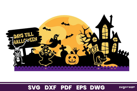 Countdown to Spooky Halloween SVG SvgOcean 