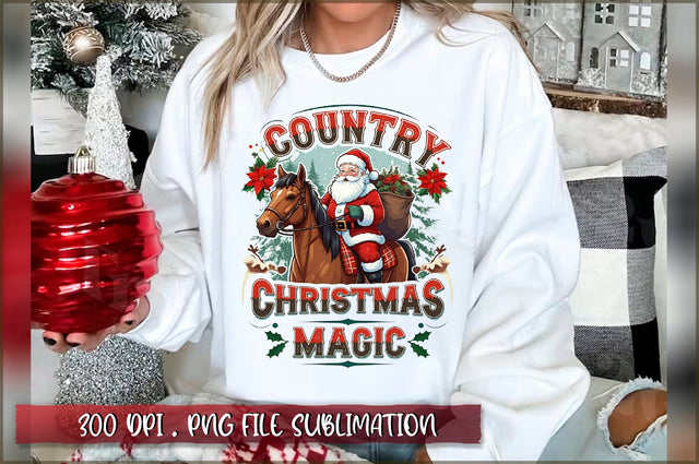 Country christmas magic Sublimation Sublimation Shetara Begum 