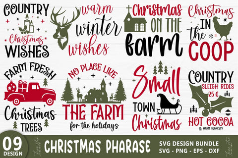 Country Christmas SVG Bundle SVG FiveStarCrafting 