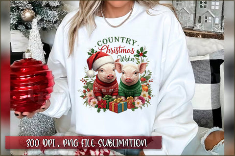 Country christmas wishes Sublimation Sublimation Shetara Begum 